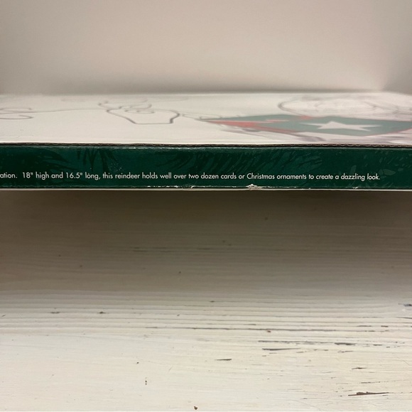 International Silver Co. Wire Christmas Card Holder In Reindeer Shape 18 x 16.5 - Picture 4 of 11